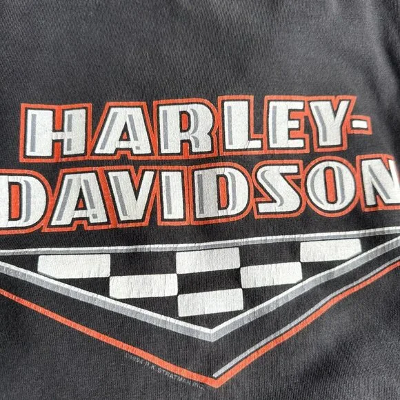 VTG 1994 RK Stratman HARLEY DAVIDSON Single Stitch Shirt Size‎ M Hanes Beefy USA